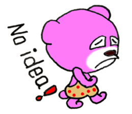 Precocious Bear Pinky - ENGLISH sticker #7904718