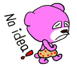 Precocious Bear Pinky - ENGLISH sticker #7904718