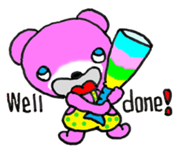 Precocious Bear Pinky - ENGLISH sticker #7904720