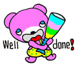 Precocious Bear Pinky - ENGLISH sticker #7904720