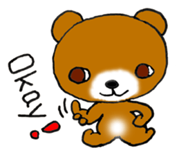 Precocious Bear Pinky - ENGLISH sticker #7904723