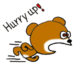 Precocious Bear Pinky - ENGLISH sticker #7904725