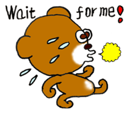 Precocious Bear Pinky - ENGLISH sticker #7904726