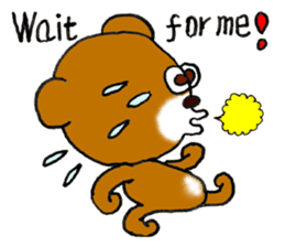 Precocious Bear Pinky - ENGLISH sticker #7904726