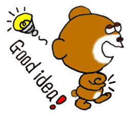 Precocious Bear Pinky - ENGLISH sticker #7904730
