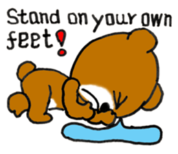 Precocious Bear Pinky - ENGLISH sticker #7904733