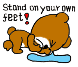 Precocious Bear Pinky - ENGLISH sticker #7904733