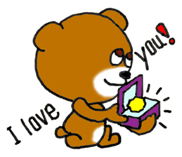 Precocious Bear Pinky - ENGLISH sticker #7904738
