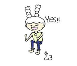 A girl, Usamin sticker #7905020