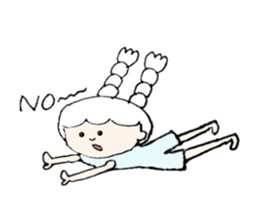 A girl, Usamin sticker #7905021