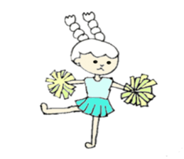 A girl, Usamin sticker #7905023