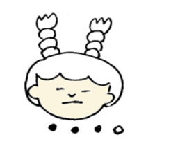 A girl, Usamin sticker #7905027