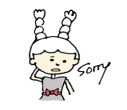 A girl, Usamin sticker #7905029