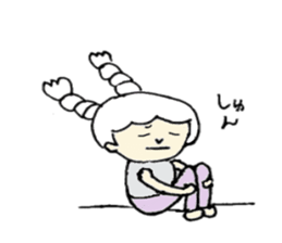 A girl, Usamin sticker #7905032