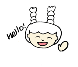 A girl, Usamin sticker #7905035