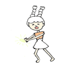 A girl, Usamin sticker #7905036