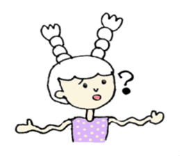 A girl, Usamin sticker #7905037