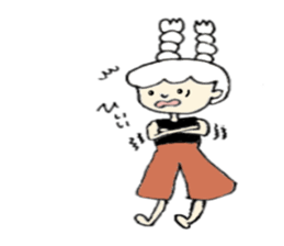 A girl, Usamin sticker #7905038