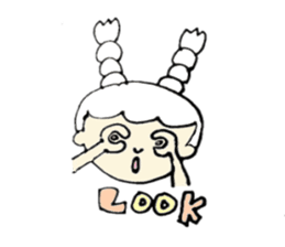 A girl, Usamin sticker #7905043