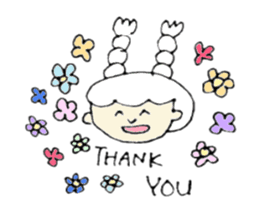 A girl, Usamin sticker #7905044