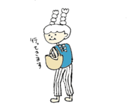 A girl, Usamin sticker #7905048