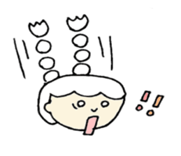 A girl, Usamin sticker #7905050