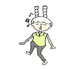 A girl, Usamin sticker #7905052