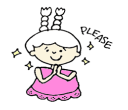 A girl, Usamin sticker #7905053