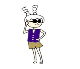 A girl, Usamin sticker #7905054