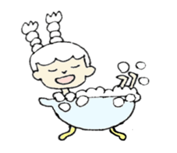 A girl, Usamin sticker #7905056