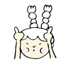 A girl, Usamin sticker #7905057