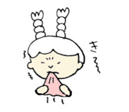 A girl, Usamin sticker #7905058