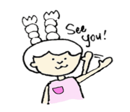 A girl, Usamin sticker #7905059