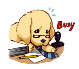 Dog job sticker #7905383