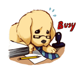 Dog job sticker #7905383