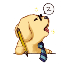 Dog job sticker #7905384