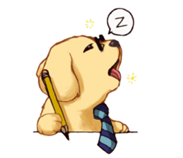 Dog job sticker #7905384