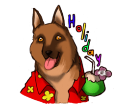 Dog job sticker #7905386