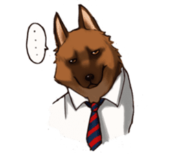 Dog job sticker #7905387