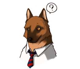 Dog job sticker #7905389