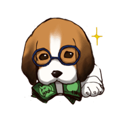 Dog job sticker #7905391