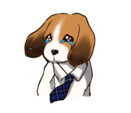 Dog job sticker #7905392