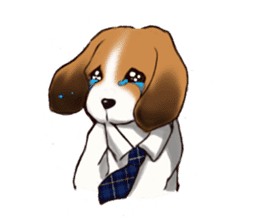 Dog job sticker #7905392