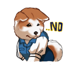 Dog job sticker #7905401