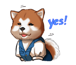 Dog job sticker #7905402