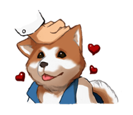 Dog job sticker #7905404