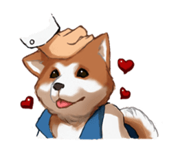 Dog job sticker #7905404