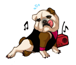 Dog job sticker #7905407