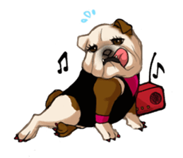 Dog job sticker #7905407