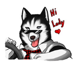 Dog job sticker #7905411